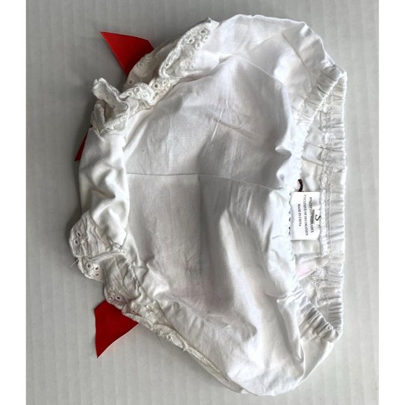 Minnie Mouse Bloomers Shorts 0 3 months White Red Toule - Picture 3 of 3